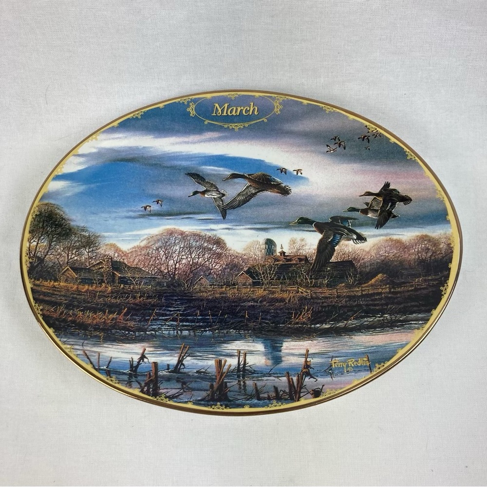 The Bradford Exchange MARCH Spring Thaw Plate - Seasons to Remember #3 1999